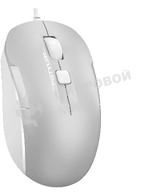Мышь проводная A4Tech Fstyler FM26S серебристый/белый, 1600 dpi, USB, кнопки - 4