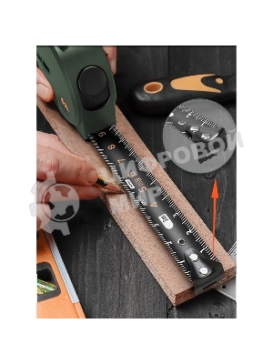 Измерительный и разметочный инструмент Deli Рулетка Home Series Green HT8316L 3м х 16мм, эксклюзивный дизайн, корпус - высококачественный софттач пластик