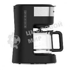Кофеварка капельная BQ CM1000 черный-стальной, исп. кофе - молотый, 1.2 л, 900 Вт.