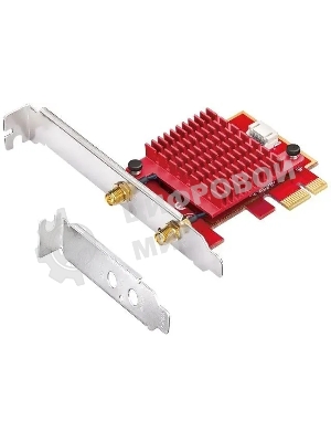 Сетевой адаптер Wi-Fi + Bluetooth Cudy WE3000S АХ5400 PCI Express (ант.внеш.съем) 2ант.