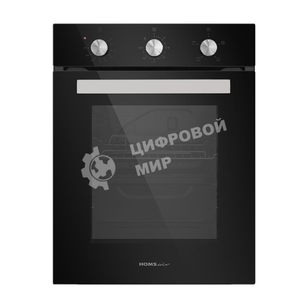 Духовой шкаф электрический встраиваемый HOMSair OES456BK черный