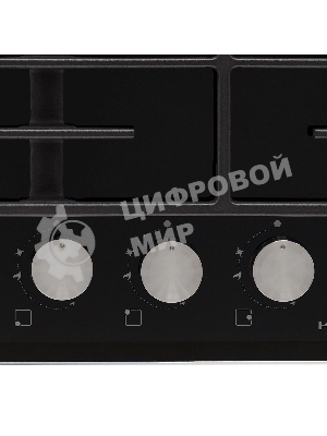 Газовая варочная поверхность Krona HAGEL 45 BL W черный