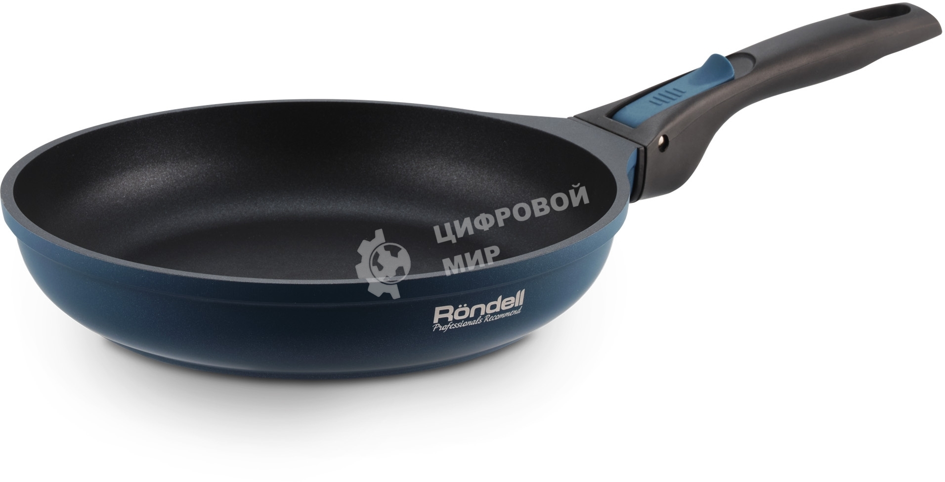 Сковорода Rondell Del mar RDA-1849 круглая 28см покрытие: Xylan Plus ручка съемная (без крышки) синий