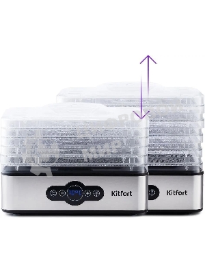 Сушилка для овощей и фруктов Kitfort KT-1914 5под. 240 Вт, черный