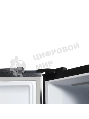 Холодильник Hyundai CS5003F черное стекло двухкамерный 331/165л морозилка сбоку, No Frost, Side by Side