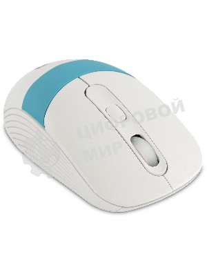 Мышь беспроводная Oklick 310MW белый/синий, 3200 dpi, радиоканал, USB, кнопки - 4