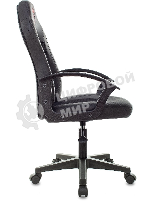 Кресло Бюрократ Zombie 11LT черный, экокожа, 120 кг, механизм качания