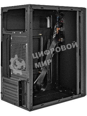Компьютерный корпус Minitower ExeGate BAA-308-UNS450 (mATX, БП UNS450 с вент. 12см, 2хUSB, HD Audio, черный)