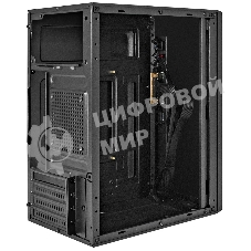Компьютерный корпус Minitower ExeGate BAA-303-UNS500 (mATX, БП UNS500 с вент. 12см, 2*USB, HD Audio, черный)