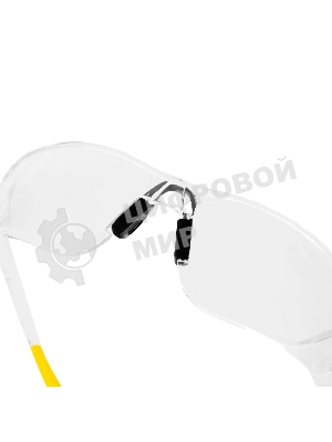 Очки защитные Denzel открытые, поликарбонатные, прозрачная линза