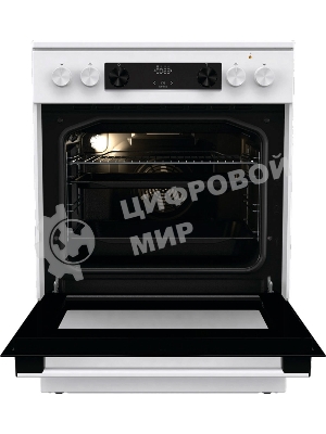 Плита электрическая Gorenje GEC6C40WD белый, конфорок 4 электрических, духовка 71 л, 60 см x 85 см x 60 см