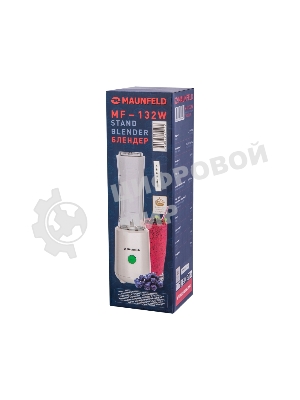 Блендер стационарный Maunfeld MF-132W белый, 300 Вт
