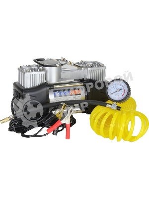 Компрессор поршневой Nova Bright АК-75 двухпоршневой, пластиковый кейс с инструментами 36448