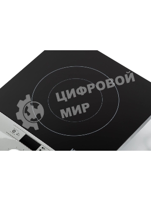 Плита настольная электрическая Hyundai HYC-0102 серебристый/черный стеклокерамика
