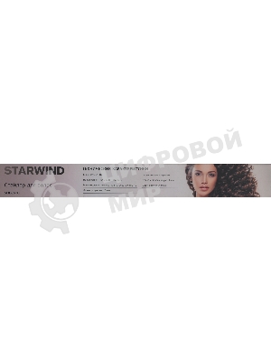 Щипцы для завивки волос Starwind SHE6610 розовый/черный, 10 мм, 180 °C, 1 режим