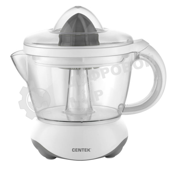 Соковыжималка Centek CT-1232 белый, цитрусовая, 40 Вт, 1200 мл, механическое