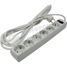 Сетевой фильтр ExeGate EX221229RUS SP-6-5W (6 розеток, 5 м, евровилка, белый)