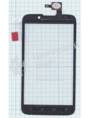 Сенсорное стекло (тачскрин) для Alcatel OT-995. черное