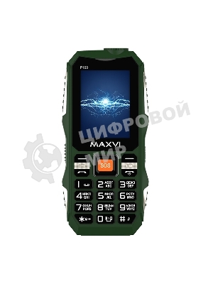 Мобильный телефон Maxvi P100 green