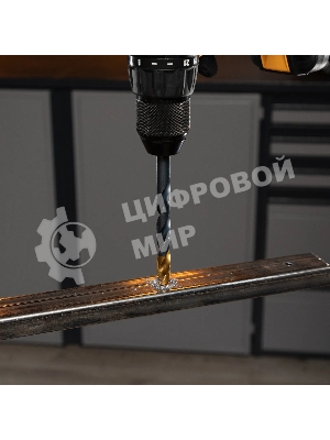 Сверло по металлу Denzel 11 мм, HSS-Tin, Golden Tip, 6 шт.