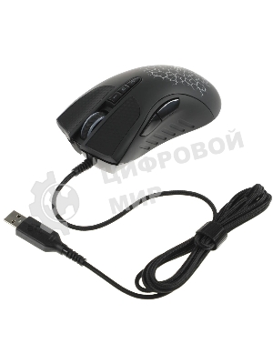 Мышь проводная A4Tech Bloody A90 черный, 6200 dpi, USB, кнопки - 8