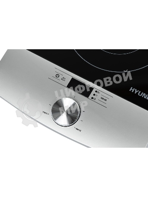 Плита настольная электрическая Hyundai HYC-0102 серебристый/черный стеклокерамика