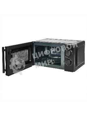 Микроволновая печь Delta DL-85L20 черный, 20 л, 700 Вт, переключатели - поворотный механизм