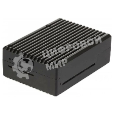 Корпус Qumo, Aluminum Case, Raspberry Pi 4B, черный (RS017)