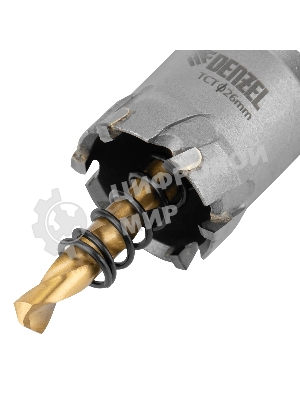 Коронка по металлу Denzel твердосплавная, 26 мм