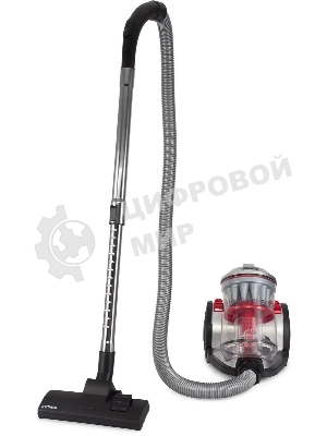 Пылесос Hyundai HYV-C2950 черный/красный, 380/2400 Вт, уборка сухая, пылесборник контейнер 3.5 л