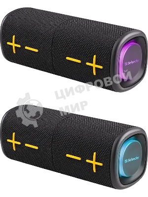 Колонка портативная Defender Union black (20Вт, 2.0 стерео, Bluetooth, питание от аккумулятора)