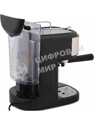 Кофеварка рожковая Vitek Metropolis VT-8489 черный/нержавеющая сталь, 1,5 л, 1250Вт, 15 бар