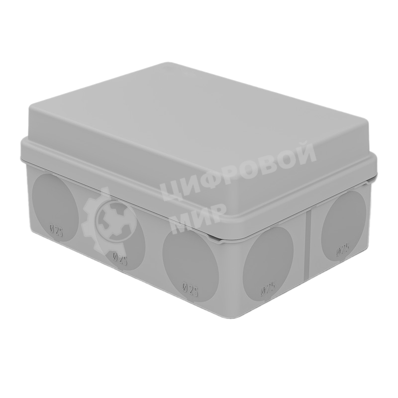 Коробка распаячная Rexant для прямого монтажа ОУ, HF, 150х110х70мм, IP67 (мембранные вводы)