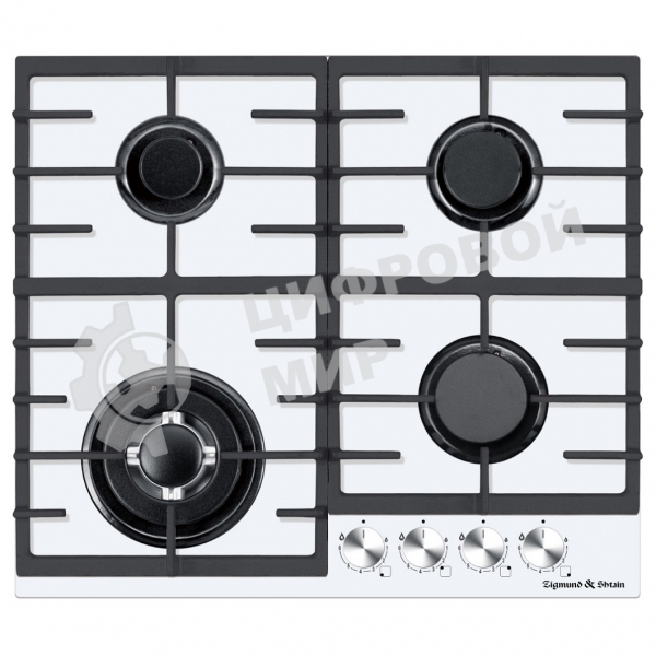 Газовая варочная панель Zigmund & Shtain M 28.6 W белый