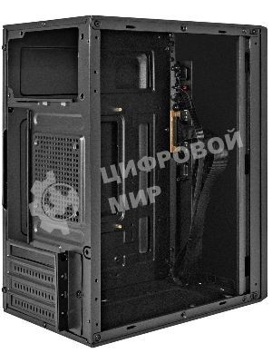 Компьютерный корпус Minitower ExeGate BAA-303-UNS400 (mATX, БП UNS400 с вент. 12см, 2*USB, HD Audio, черный)