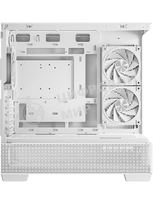 Компьютерный корпус Deepcool CG380 3F WH без БП, боковое окно (панорама), 3x120мм ARGB PWM вентилятора, белый, mATX