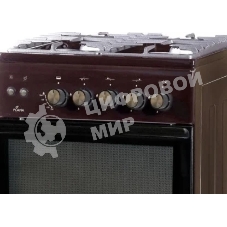 Плита комбинированная Flama L FK 1412 коричневый, конфорок 4 газовых, духовка 50 л, 50 см x 85 см x 60 см