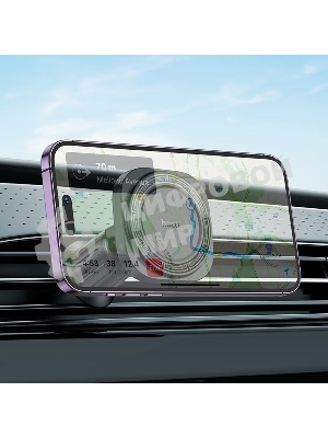 Автомобильный держатель HOCO H28 Rainbow магнитный на воздуховод черный