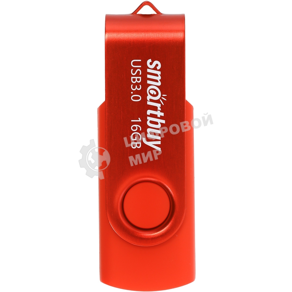Флешка USB SmartBuy Twist Red (SB016Gb3TWR), 16Gb, USB 3.0, R/W 70/40, красный