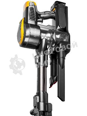 Пылесос вертикальный Brayer BR4273 серый/желтый, питание от аккумулятора, 350 Вт, уборка сухая, пылесборник 0,8 л