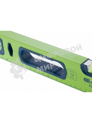 Уровень алюминиевый Сибртех УС-1,0-1000 фрезерованный, 3 глазка, рукоятки, 1000 мм