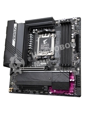 Материнская плата Gigabyte B650M AORUS ELITE, Socket AM5, AMD B650, 4xDDR5, 4xSATA, 2xM.2, 1xPCI-E 4.0 x16, 1xPCI-E 4.0 x4, 1xHDMI, 1xDP, 1x 2.5Gb LAN, 5xUSB-A 3.2 Gen 1, 2xUSB-A 3.2 Gen 2, 4xUSB-A 2.0, 1xUSB-C 3.2 Gen 2, 2x3.5 мм, 7.1, Micro-ATX