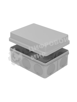 Коробка распаячная Rexant для прямого монтажа ОУ, HF, 150х110х70мм, IP67 (мембранные вводы)