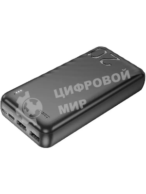 Портативный аккумулятор Hoco J123A Element 20000mAh 2A 2xUSB-A черный