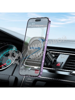 Автомобильный держатель HOCO H28 Rainbow магнитный на воздуховод черный