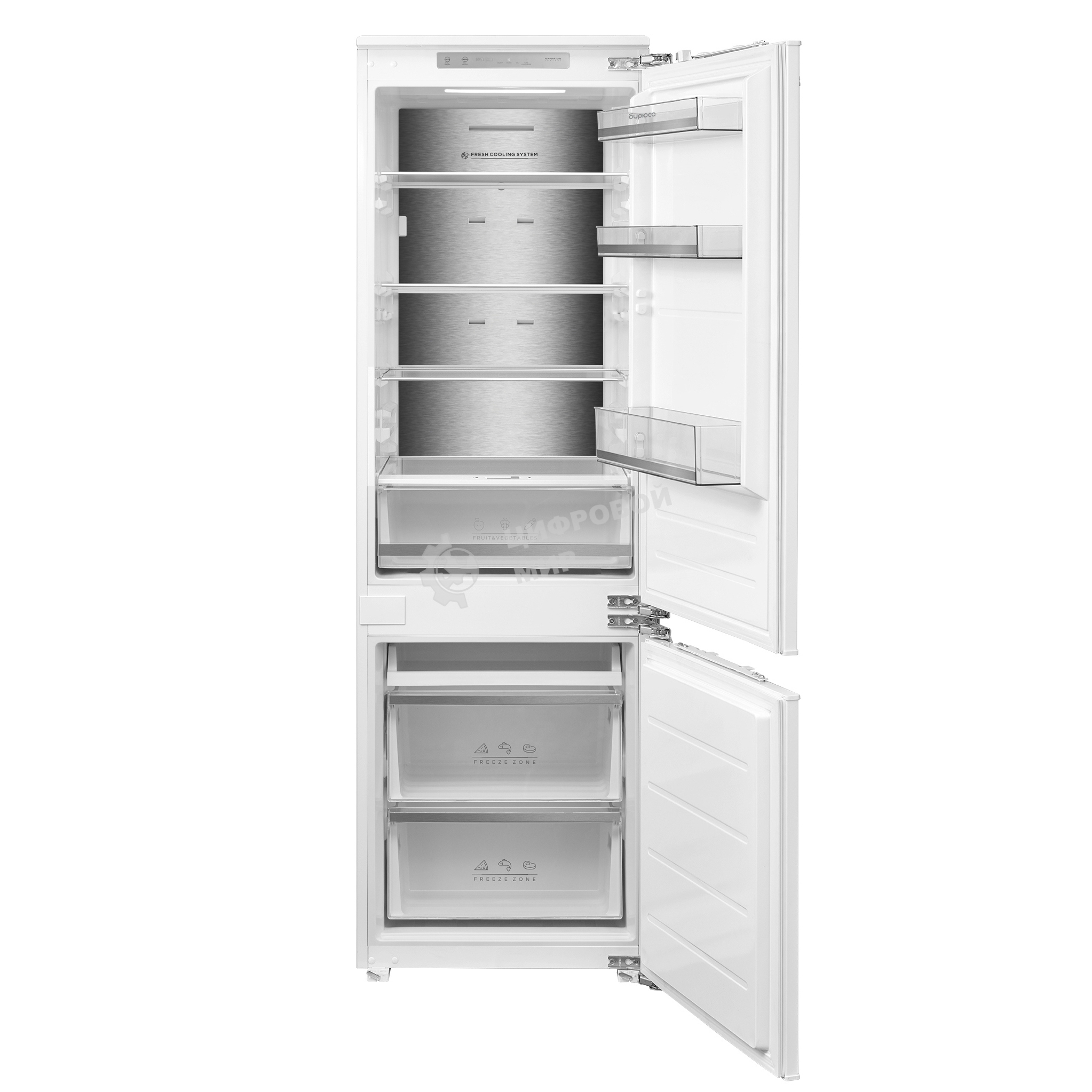 Встраиваемый холодильник Бирюса BI 267 2-хкамерн. инвертер