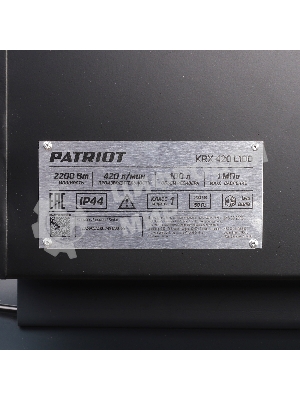 Компрессор поршневой Patriot KRX 420 L100 ременной, масляный, 420 л/мин, 100 л, 10 бар, 2.2 кВт, 230 В