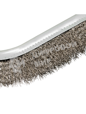 Щетка металлическая Denzel с пластмассовой ручкой, нержавеющая проволока