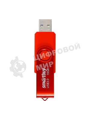 Флешка USB SmartBuy Twist Red (SB016Gb3TWR), 16Gb, USB 3.0, R/W 70/40, красный