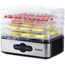 Сушилка для овощей и фруктов Kitfort KT-1914 5под. 240 Вт, черный